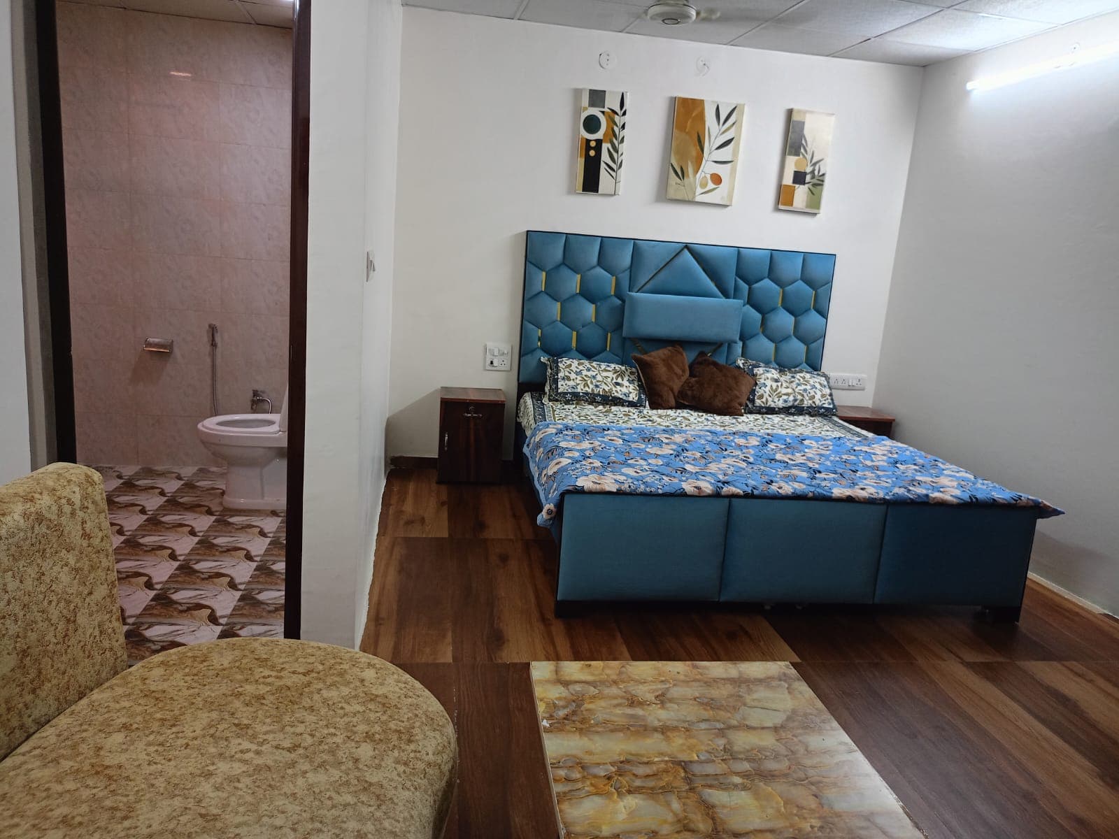 Modern kitchen and dining area